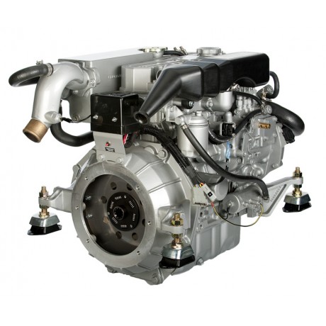 Marine Engine CM4.42 with TMC60 gearbox and engine panel ALFA20E