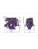 Marine Diesel Engine HAYNAV MARINE HM4.61 (Perkins)