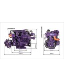 Marine Diesel Engine HAYNAV MARINE HM4.100