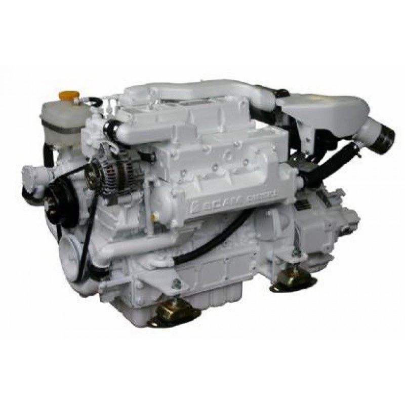 Marine engine  SCAM DIESEL SD 4.100T with gearbox TM93A